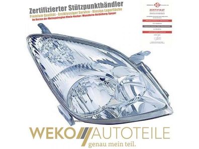 Hauptscheinwerfer rechts Diederichs 6618480 für TOYOTA