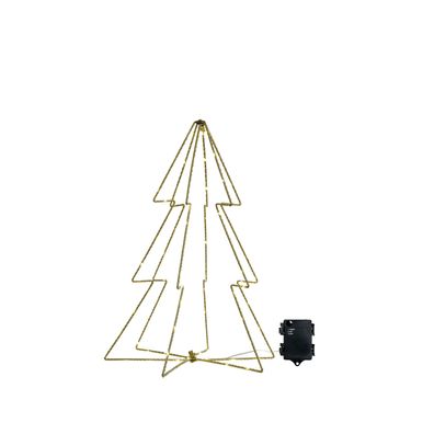 Moderner 6-seitiger LED-Weihnachtsbaum für Innen und Außen Christmas United