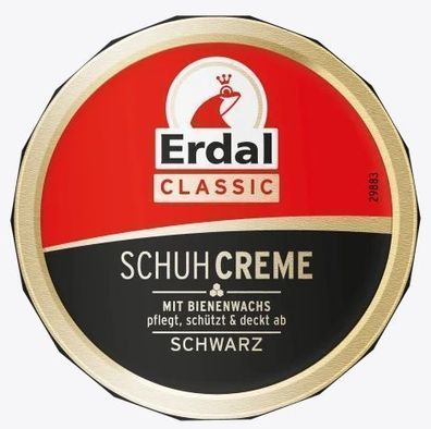 Erdal Schwarze Schuhpflegecreme, 75ml