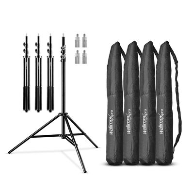 Walimex pro WT-806 Lampenstativ 256cm 4er Set Lichtstativ Fotostudio Blitzstativ