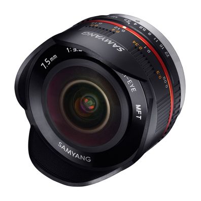 Samyang MF 7,5mm F3,5 Fisheye MFT schwarz