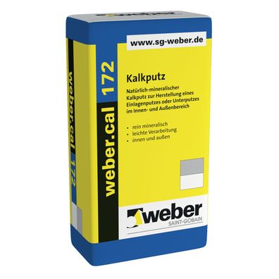 weber. cal 172 Unterputz 30kg naturgrau - Liefermenge: 1 Sack 30 kg