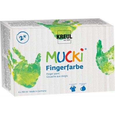 MUCKI Fingerfarben 6er Set