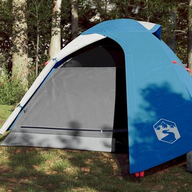 vidaXL Kuppel-Campingzelt 3 Personen Blau Wasserdicht