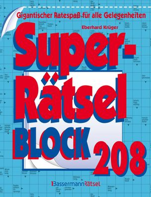 Superrätselblock 208 (5 Exemplare à 4,99 EUR), Eberhard Krüger