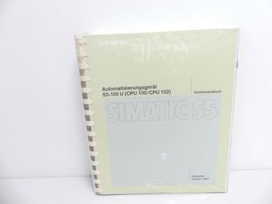 Siemens S5-100U Gerätehandbuch 6ES5 998-0UA12 -ungebraucht