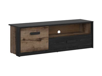 TV-Lowboard Kassel | Fernsehschrank Kommode | x 150 x 49 cm | Schwarz