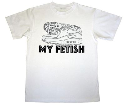 Sneax'N'Sox - T-Shirt "MY FETISH" - weiß