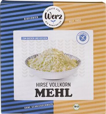 Naturkornmühle Werz 6x Hirse Vollkorn Mehl, glutenfrei 1000g