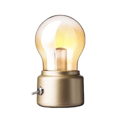 Gold Retro Nachtlicht USB wiederaufladbare LED Tischlampe Nachttisch