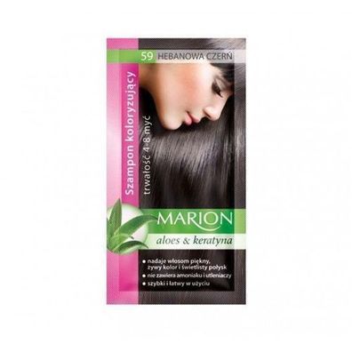 Marion Farbshampoo 59 Ebony Black 40ml Ebenholz Schwarzes Haar