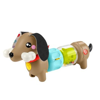 Fisher-Price Baby-Sensorik-Spielzeug FP Pets Klicken & Drehen Aktivitätshündchen