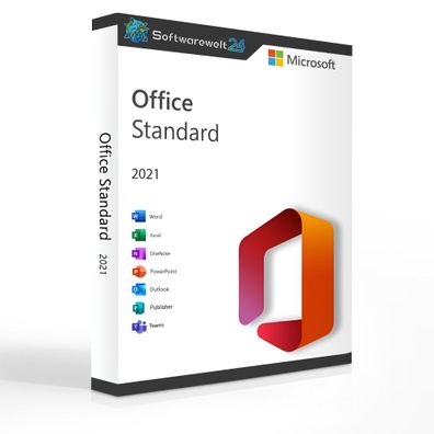 Microsoft Office 2021 Standard für Windows PC I unbegrenzte Laufzeit I Kein Abo