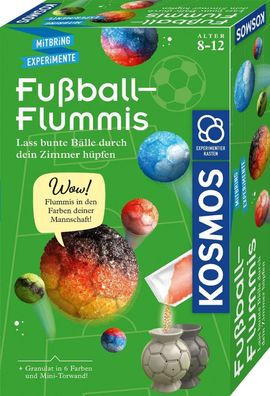 KOSMOS 657741 Fußball-Flummis, Flummis in Fußball-Form selbst herstellen, Kinder