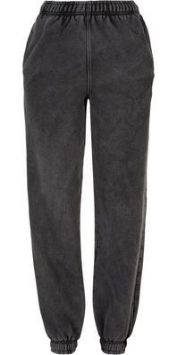 Urban Classics Damen Hose Ladies High Waist Stone Washed Sweat Pants