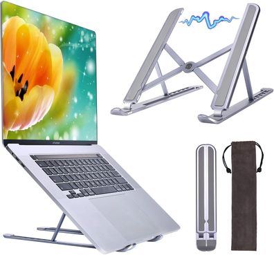 Yanavee Laptop Ständer, Aluminium Stand höhenverstellbar (für 10-15.6 Zoll)