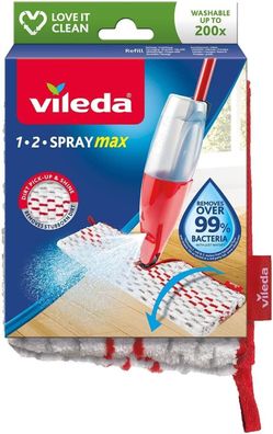 Vileda Spray & Clean Sprühwischer Ersatzbezug, Bodenwischer Bezug für Wischmopp