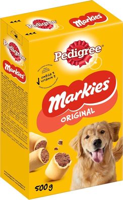 Pedigree Markies Original Knuspriger Hundekeks mit Mini-Markknochen – 12 x 500g