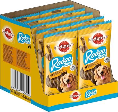 Pedigree Hundesnacks RODEO Duos mit Huhn- und Frühstücksspeck, 70 Stück - 1,23kg