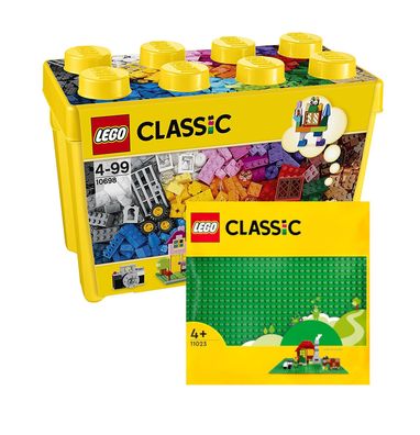 Lego® Set: 10698 große Bausteinebox + 11023 Bauplatte grün - neu, ovp