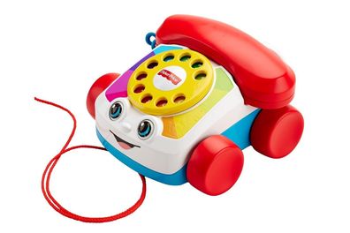 Fisher-Price FGW66 - Plappertelefon Motorik-Spielzeug mit Geräuschen, fér Kinder