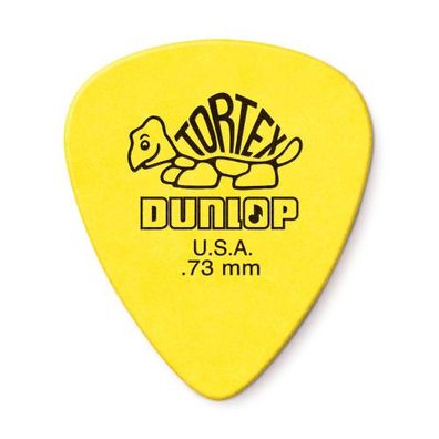 Dunlop Tortex Standard Plektren - 0,73 mm - gelb (1, 3, 6, 12 oder 72 Stück)