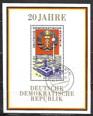 DDR gestempelt Block 28