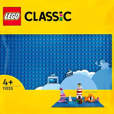 LEGO 11025 Classic Blaue Bauplatte, quadratische Grundplatte mit 32x32 Noppen