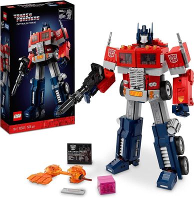 LEGO Icons Optimus Prime Set, 2-in-1 Roboter-Figur und LKW-Modell, 1508-tlg