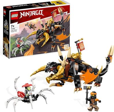 LEGO 71782 Ninjago Coles Erddrache EVO, Spielzeug zum Sammeln für Kinder, Deko