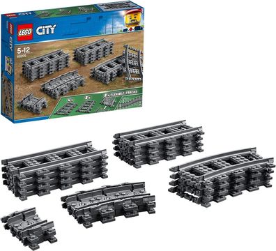 LEGO 60205 City Schienen, 20 Stück, Erweiterungsset für Kinder, Jungen Set