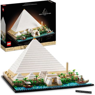 LEGO Architecture Cheops-Pyramide Bausatz zum Basteln, 1476 teiliges Bau Set