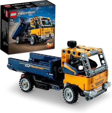 LEGO Technic Kipplaster Spielzeug, 2-in-1 Set mit Konstruktions-Modell Spielzeug