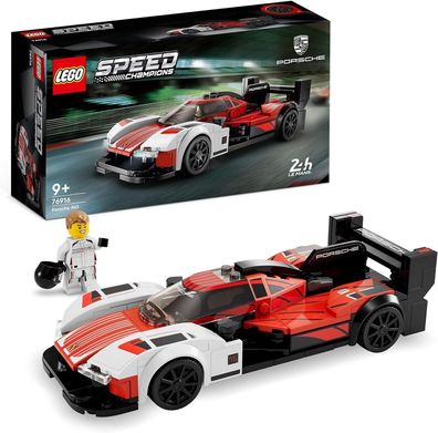 LEGO Speed Champions Porsche 963, Modell-Auto-Bausatz, Renn-Fahrzeug Spielzeug