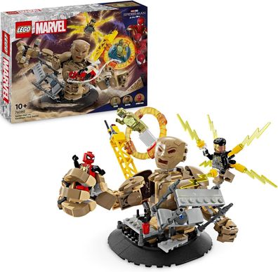 LEGO Marvel Spider-Man vs. Sandman: Showdown, Superhelden-Kampf-Spielzeug Kinder