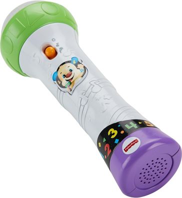 Fisher-Price FBP32 Lernspaß Mikrofon Lern-Spielzeug für Buchstaben Zahlen Farben