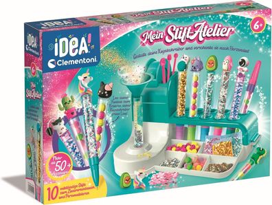 Clementoni Idea Stift-Atelier mit über 50 Accessoires Kreativ-Spielzeug, Kinder