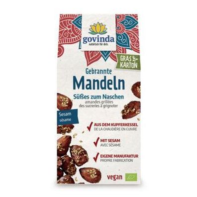 Govinda 6x Gebrannte Mandeln mit Sesam 100g