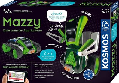 KOSMOS 620691 Mazzy - Dein Smarter App-Roboter, Bauen, Programmieren und Spielen