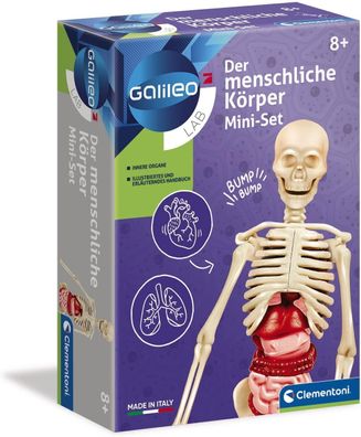 Clementoni Galileo Lab – Der menschliche Körper Mini-Set, Experimentierkasten