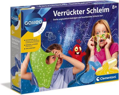 Clementoni Galileo Fun - Verrückter Schleim lustige Experimente Kinder Spielzeug