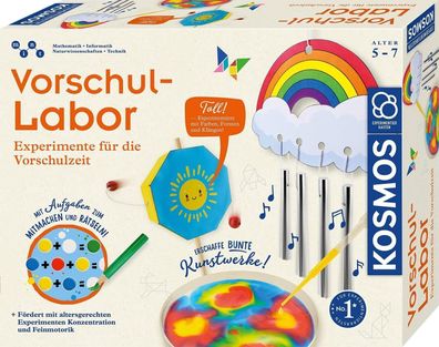 KOSMOS 602383 Vorschul-Labor - Experimente für Vorschulzeit, Experimentierkasten