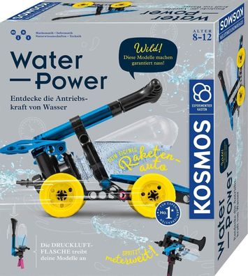 KOSMOS 620660 Water Power, Entdecke die Antriebskraft von Wasser, Bausatz Kinder