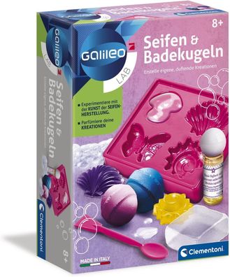 Clementoni Galileo Lab – Seifen und Badekugeln, Spielzeug für Kinder ab 8 Jahre