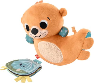 Fisher-Price Sensorik-Plüsch-Spielzeug für Babys, Wippender 2-in-1-Otter, Kinder