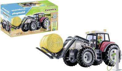 Playmobil Country 71305 Großer elektrobetriebener Traktor, Spielzeug für Kinder