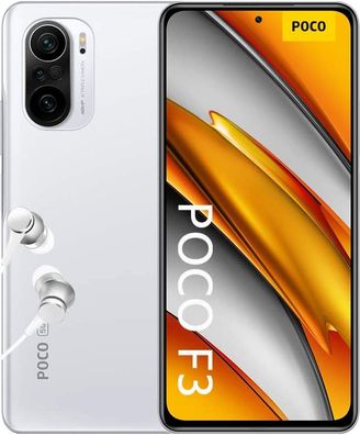 Xiaomi Poco F3 5G 256GB Dual-SIM Artic White - Sehr Guter Zustand ohne Vertrag