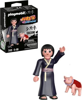 Playmobil Naruto Shippuden 71115 Shizune mit Glücksschwein Tonton, Spielzeug