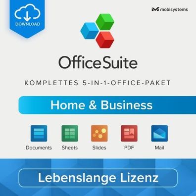 Mobi OfficeSuite Home & Business / 1PC / Dauerlizenz / ESD