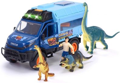 Dickie Toys, Dinosaurier World Lab Spielzeug-Auto Iveco Daily 4x4 (26 cm) Kinder